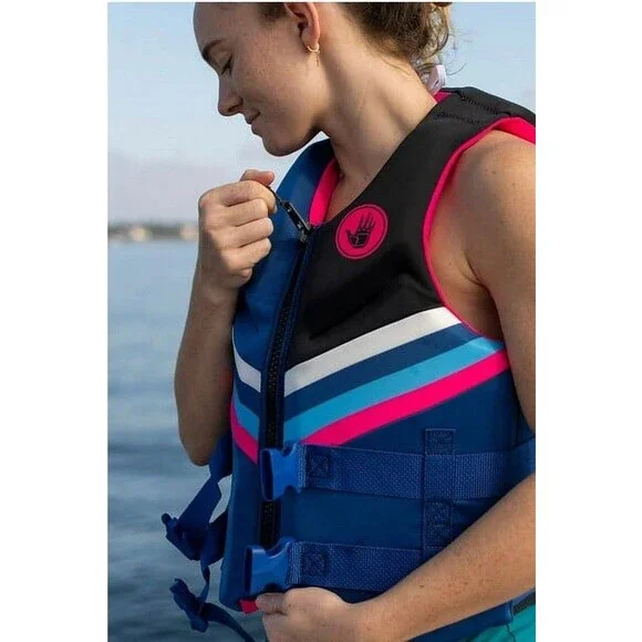 Body Glove Women's Swim Vest - Blue, Pink, Black - Picture 6 of 10